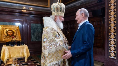 Путин поздравил патриарха Кирилла с годовщиной интронизации
