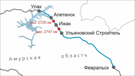Новые точки на карте БАМа