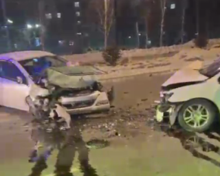 ДТП с участием трех автомобилей