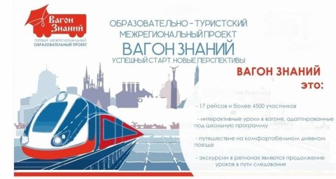 ​«Вагон знаний» впервые отвезет школьников в столицу БАМа в уже в феврале
