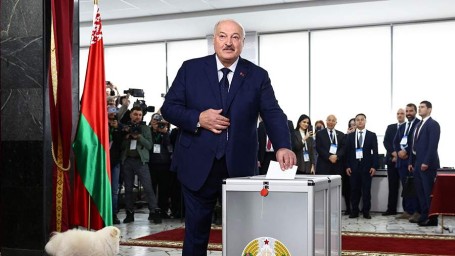 Александр Лукашенко проголосовал на выборах президента Белоруссии