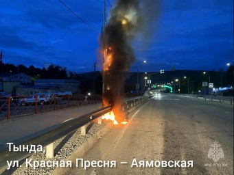 В Тынде ликвидировано возгорание светофора