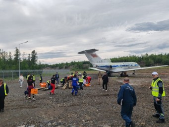 Учения в Нерюнгри: Отработка ликвидации последствий авиакатастрофы.
