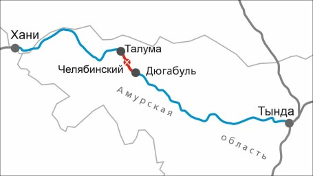 Открыли движение по новым путям к столице БАМа