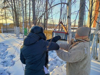 Зимняя помощь пернатым: акция в Лопче