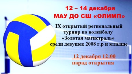 IX открытый региональный турнир по волейболу «Золотая магистраль» IX открытый региональный турнир по волейболу «Золотая магистраль»